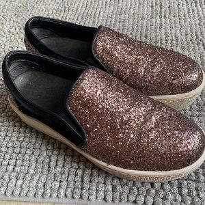 Platform glitter shoes